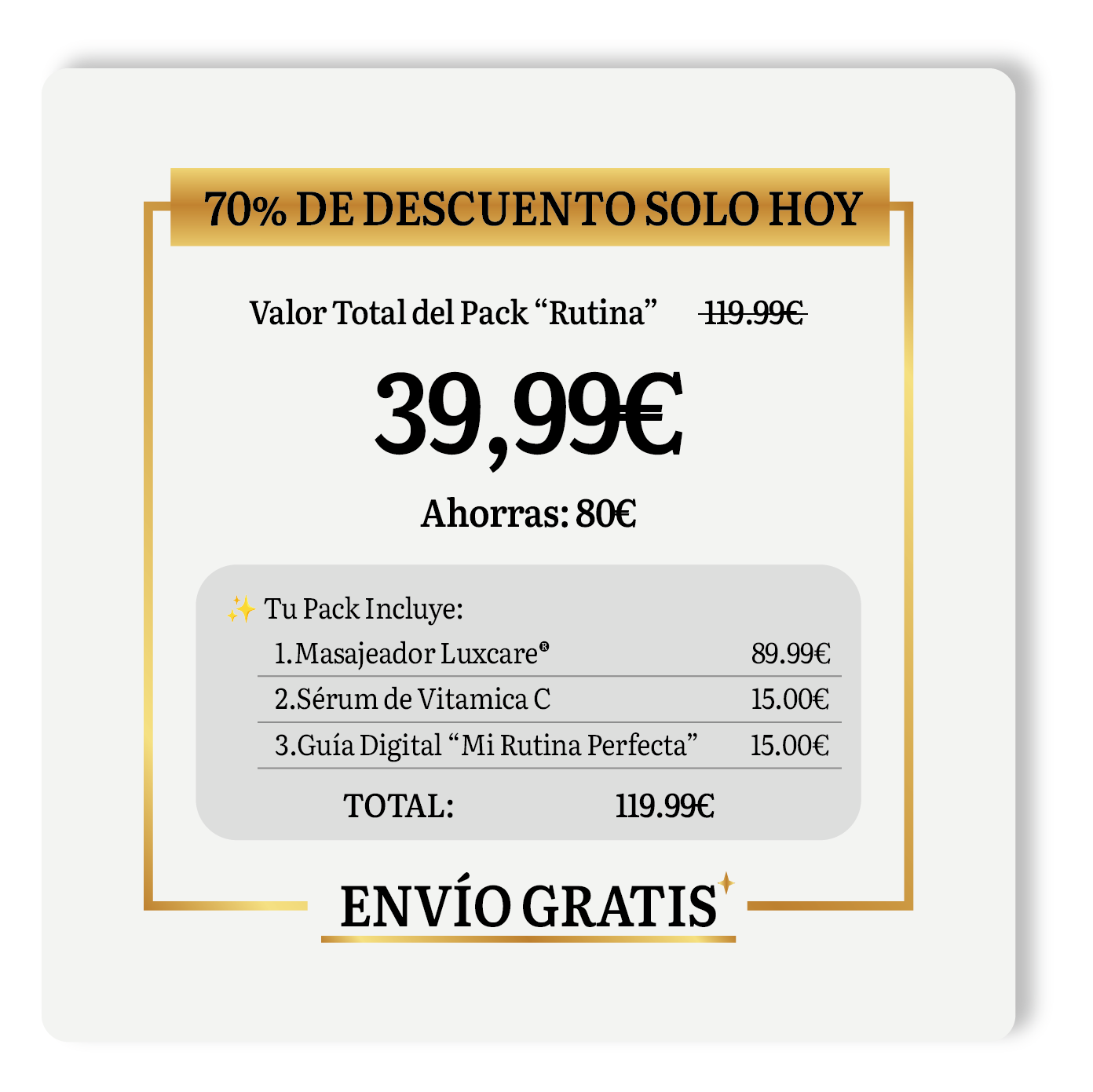 Reafirma tu piel en 7 días con LuxCare® + Serum Vitamina C GRATIS