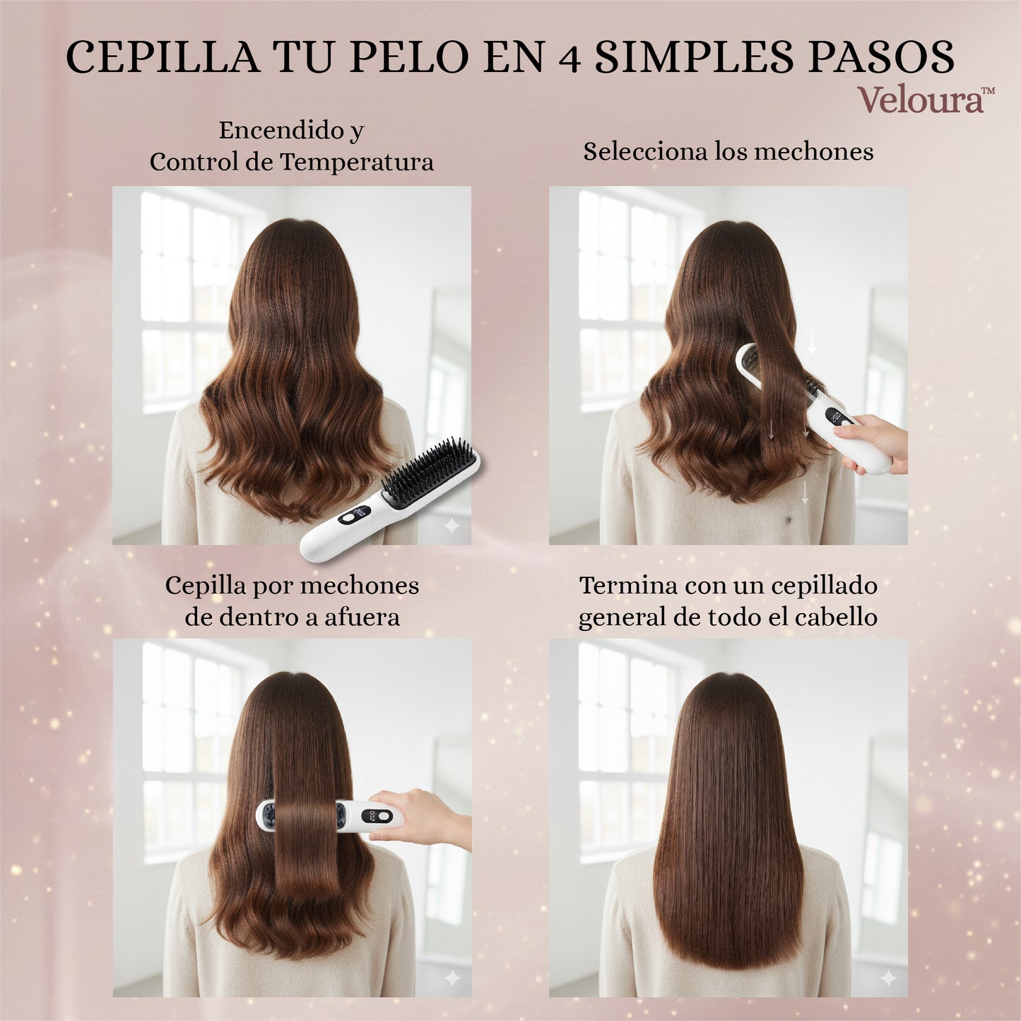 Cepillo alisador de Viaje - Veloura™