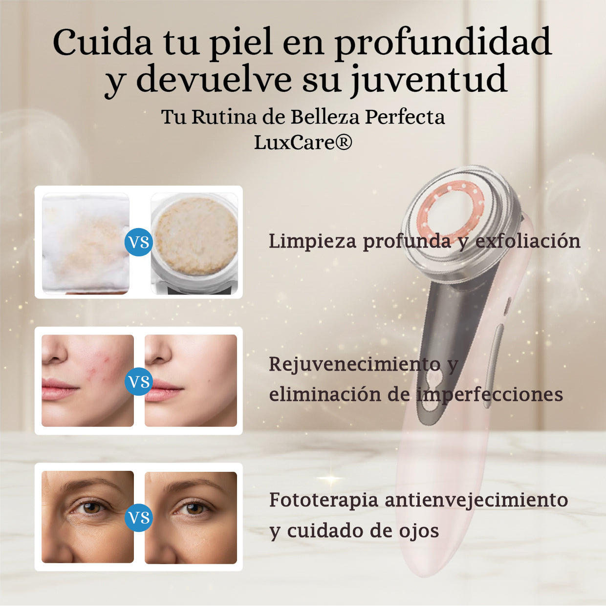 Reafirma tu piel en 7 días con LuxCare® + Serum Vitamina C GRATIS