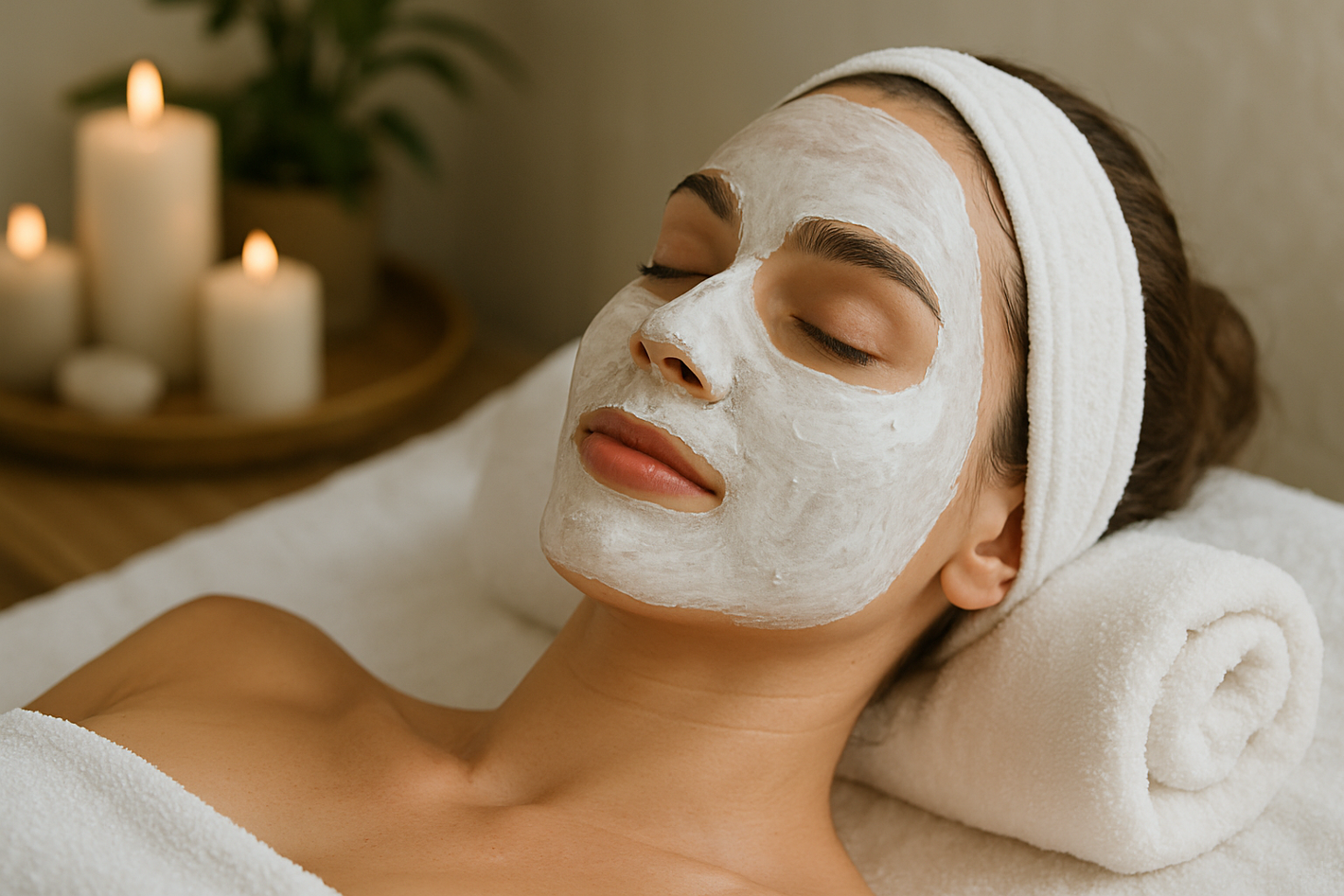 Mujer con mascarilla en la cara